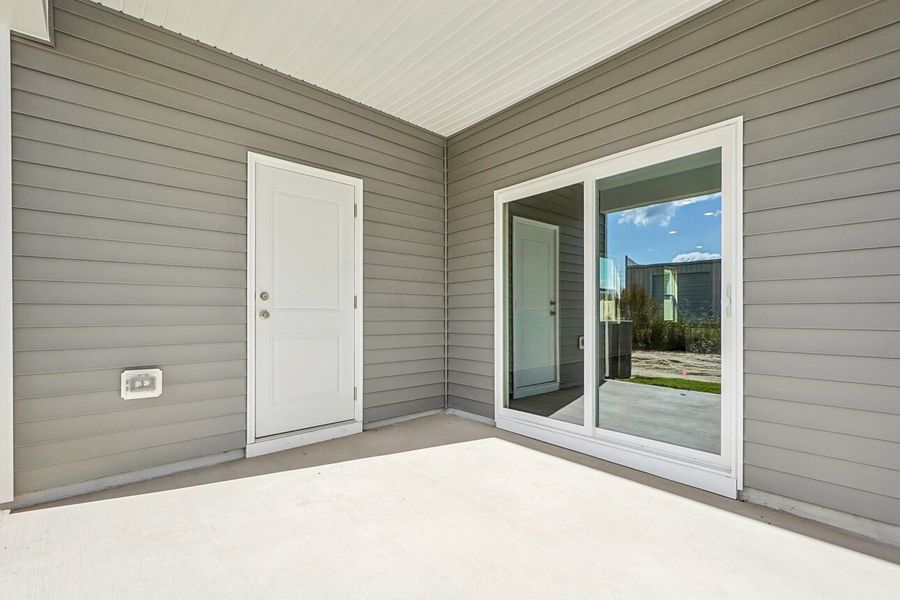 Representative exterior details of a home built from the Dahlia by Starlight Homes in Walker Station, Wilson (Image 5).