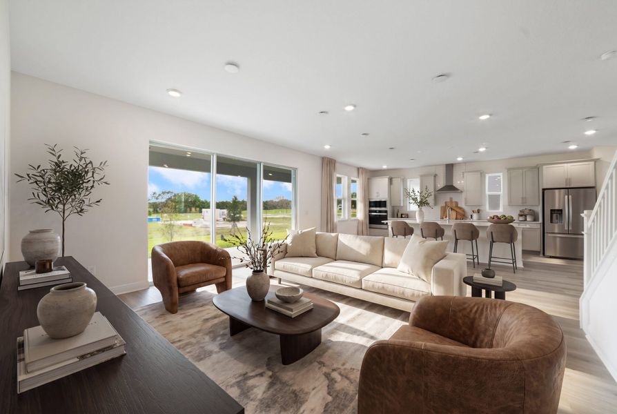 Furnished interior view inside a new home in Vintner Reserve, Clermont (Image 7).