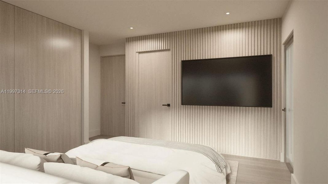 Furnished interior view inside a new home in , Miami Beach (Image 19).