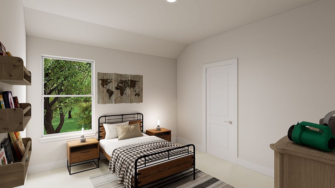 Furnished interior view inside a new home in Union Park, Little Elm (Image 18).