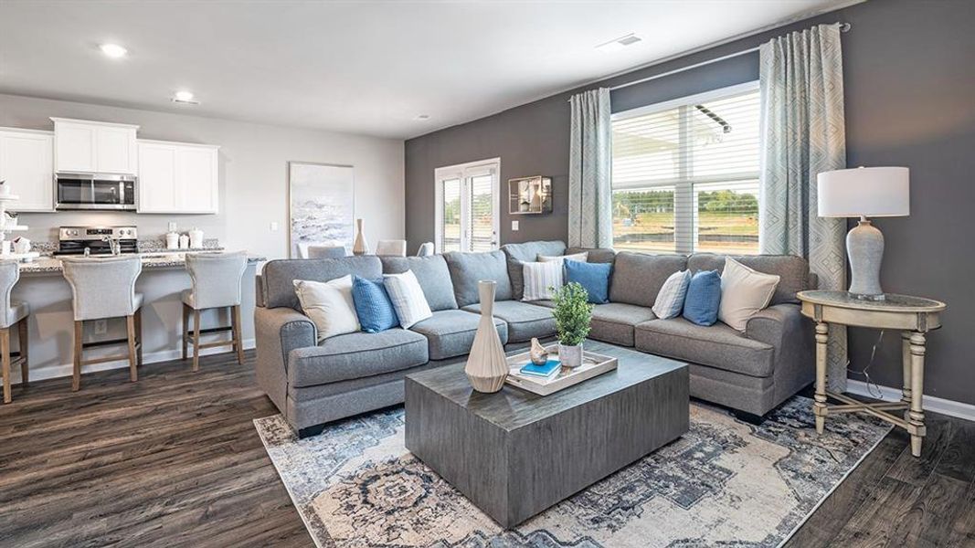 Furnished interior view inside a new home in Preserve at Dove Creek, Statham (Image 7). Furnished interior view inside a new home in Preserve at Dove Creek, Statham (Image 7).