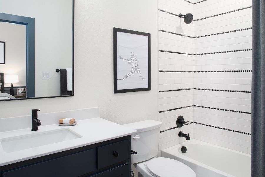 Furnished interior view inside a new home in Light Farms Graham/Reagan, Celina (Image 31).
