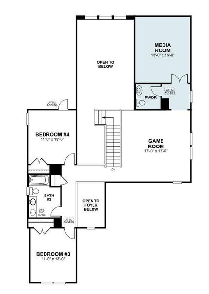 2D floor plan layout of this home in Edgewood, Leander, TX (Image 2). 2D floor plan layout of this home in Edgewood, Leander, TX (Image 2).
