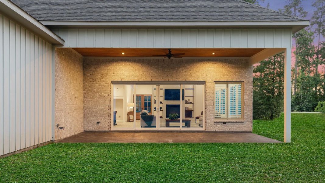 Exterior details and patio area of a home in , Tomball (Image 24). Exterior details and patio area of a home in , Tomball (Image 24).