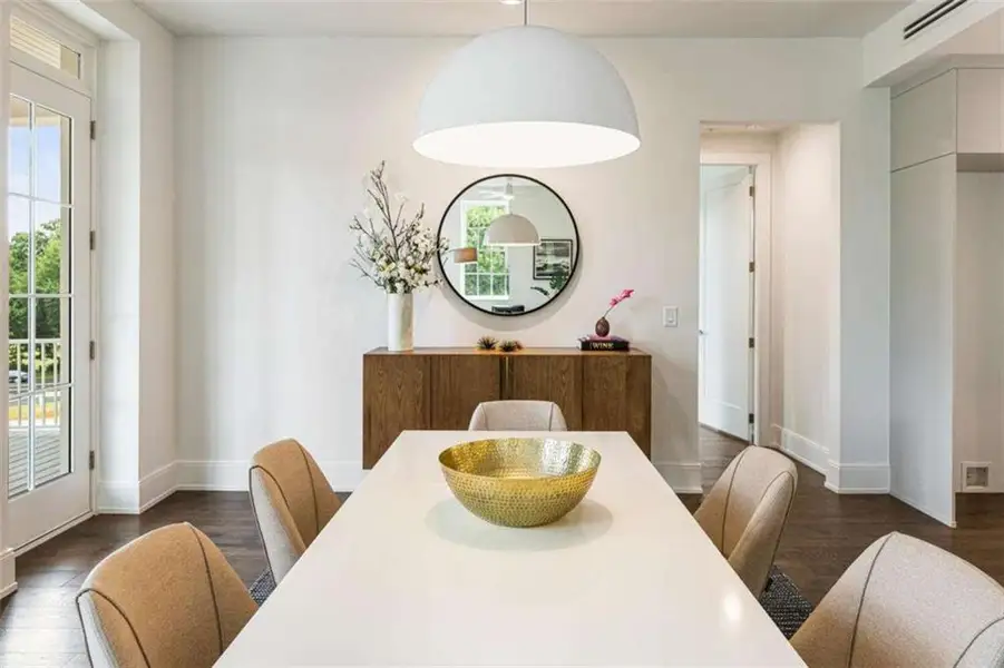 Furnished interior view inside a new home in , Atlanta (Image 6).