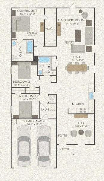 Pulte Homes, Hewitt floor plan