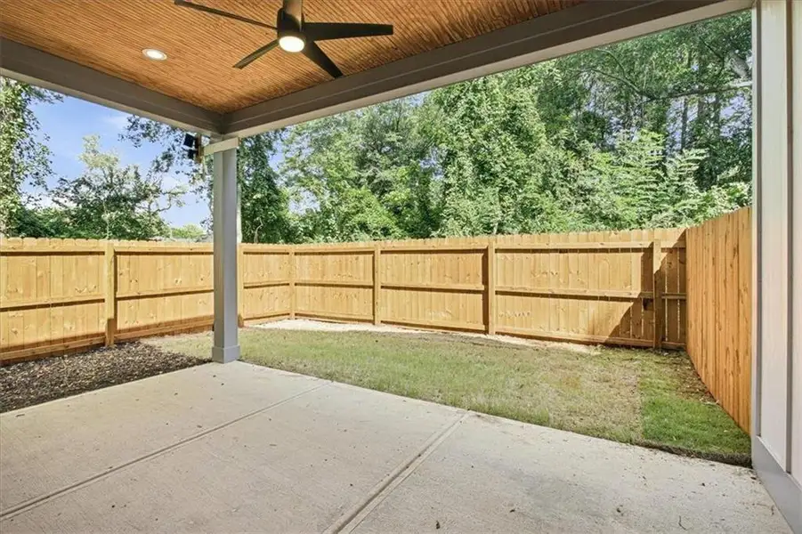 Exterior details and patio area of a home in , Atlanta (Image 16).