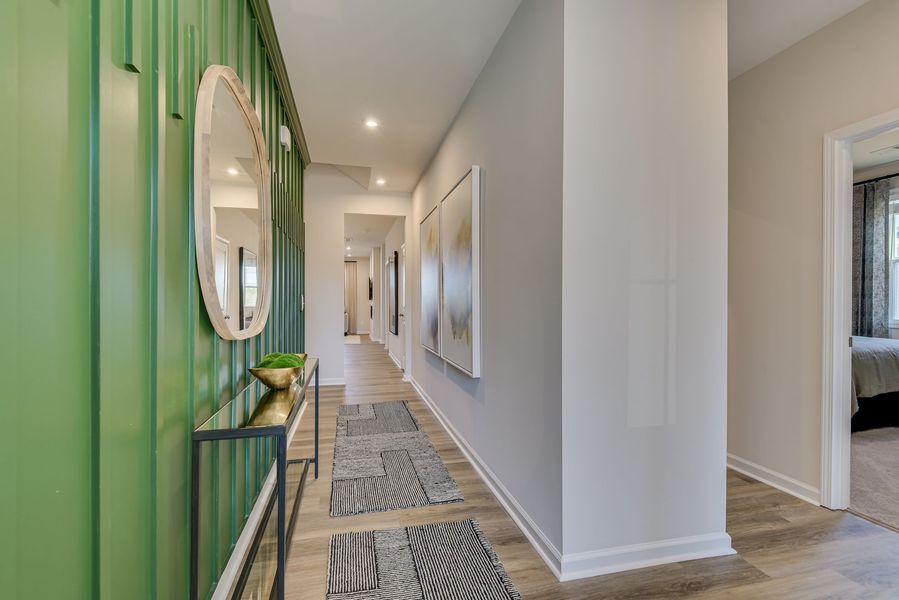 Furnished interior view inside a new home in The Beacon at Old Peachtree Single Family Homes, Lawrenceville (Image 209).