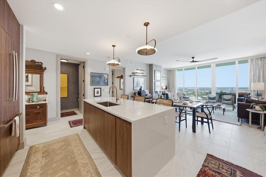 Furnished interior view inside a new home in , St. Petersburg (Image 5).