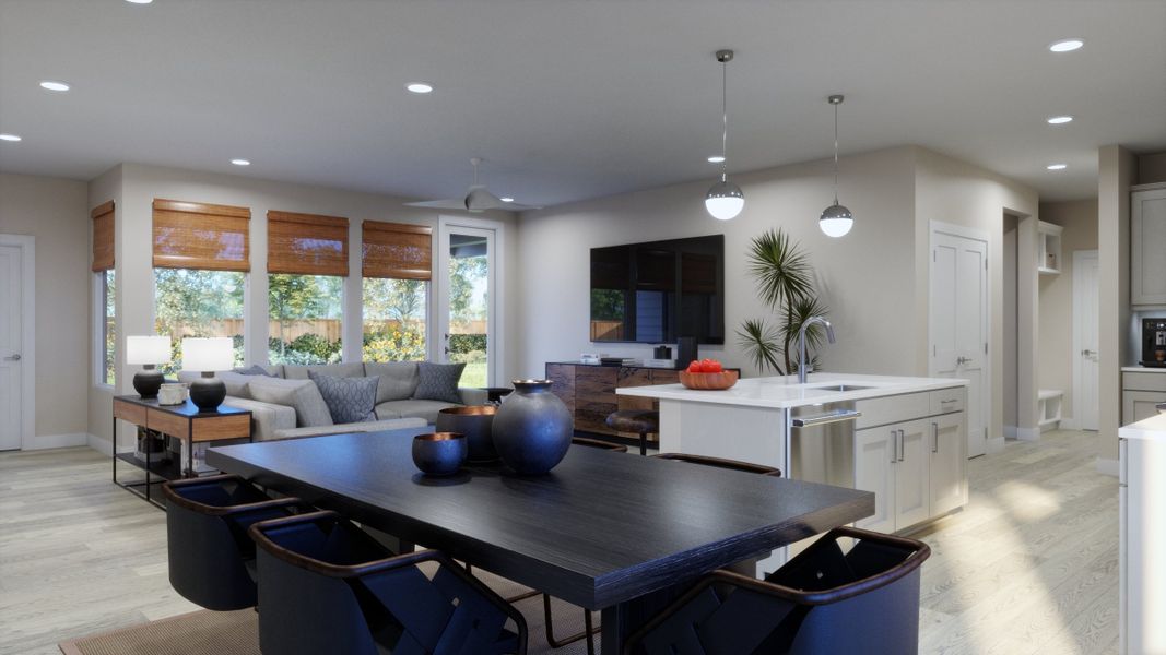Representative furnished interior of a home built from the 3501 by Risewell Homes in Parkton Square, Kyle (Image 5).
