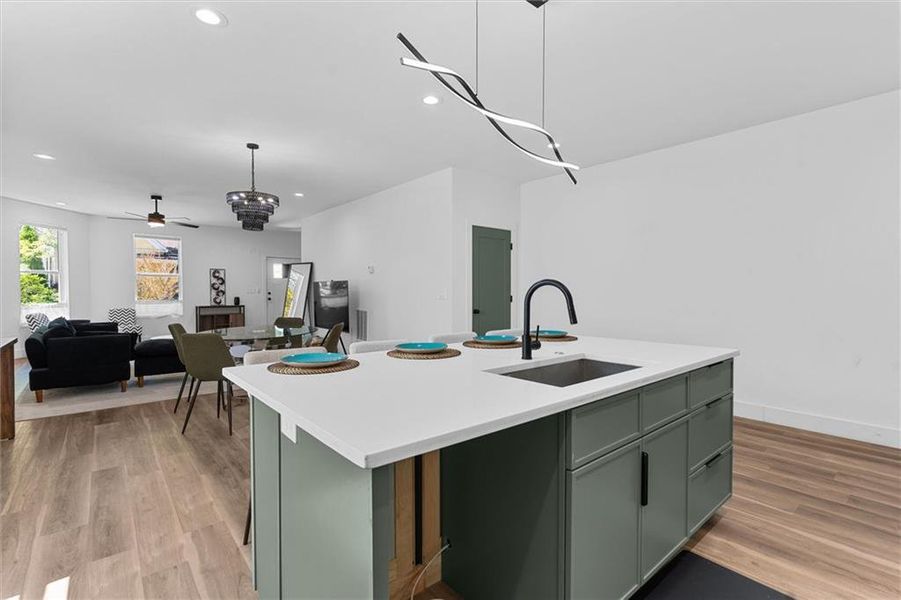 Furnished interior view inside a new home in , Atlanta (Image 10).