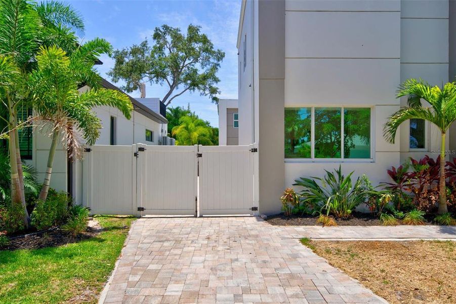 Exterior details and patio area of a home in , Sarasota (Image 44).