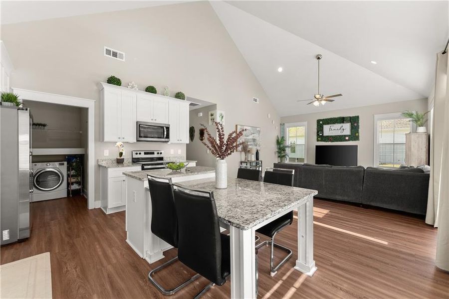 Furnished interior view inside a new home in , Cleveland (Image 7).