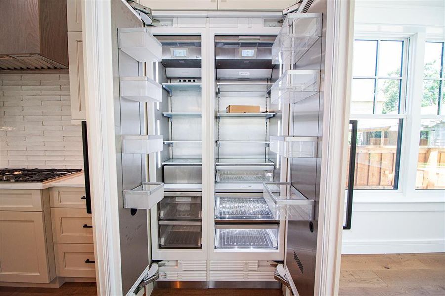 built-in refrigerator and freezer