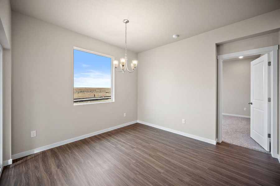 Spacious, unfurnished interior of a new home in Ridge at Lorson Ranch, Colorado Springs (Image 25).