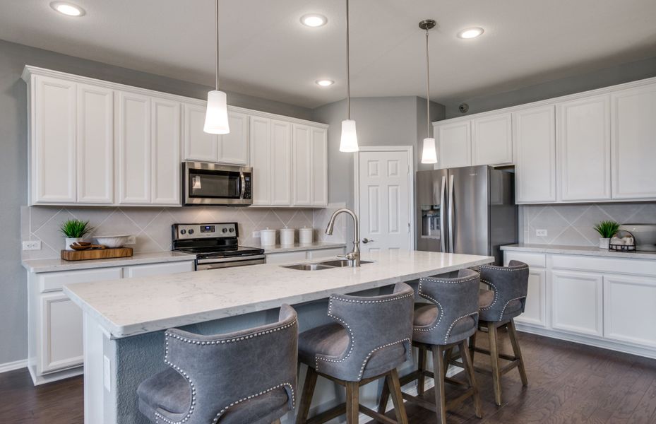 Spacious island kitchen