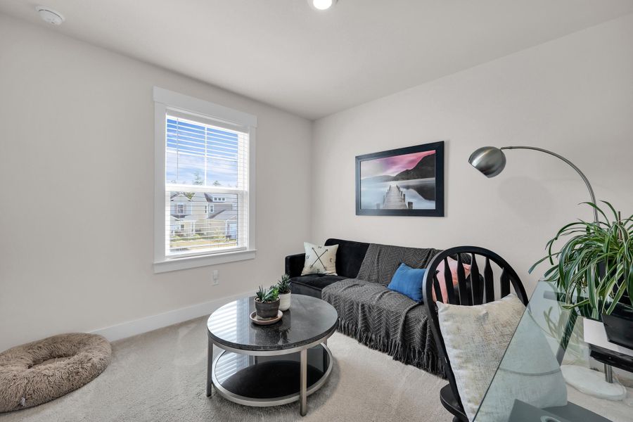 Furnished interior view inside a new home in Jasmine Point at Lakes of Cane Bay, Summerville (Image 22).
