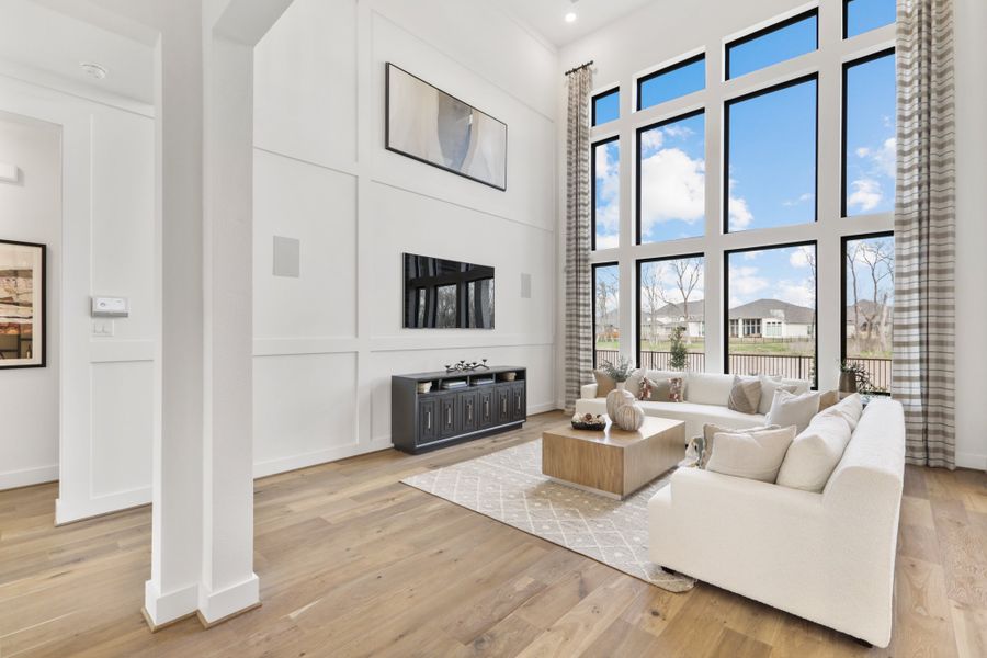 Furnished interior view inside a new home in Fulbrook on Fulshear Creek 60', Fulshear (Image 42).