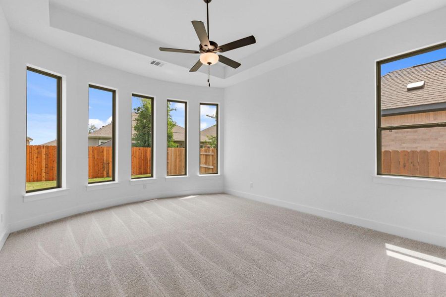 Primary Bedroom with tray ceiling