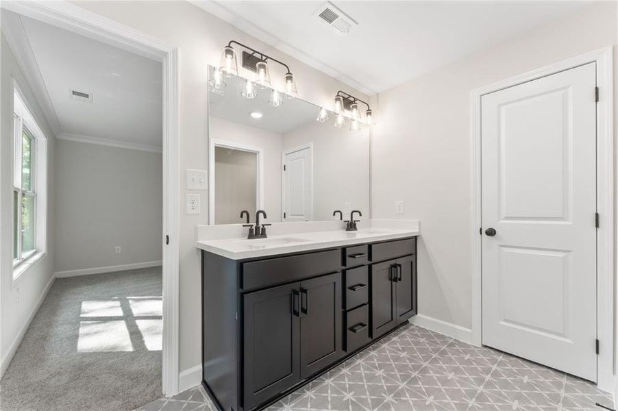 Furnished interior view inside a new home in Cherokee Township, Acworth (Image 5).