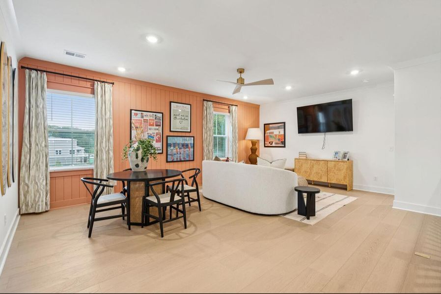 Furnished interior view inside a new home in Central Park, Charleston (Image 16).