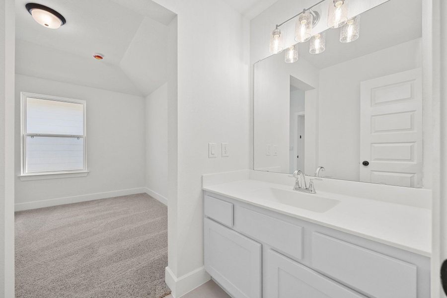 Furnished interior view inside a new home in The Colony, Bastrop (Image 14).