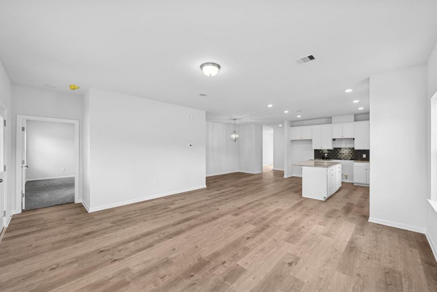 The Pearson-Family Room into Primary Hall, Kitchen and Dining Area The Pearson-Family Room into Primary Hall, Kitchen and Dining Area