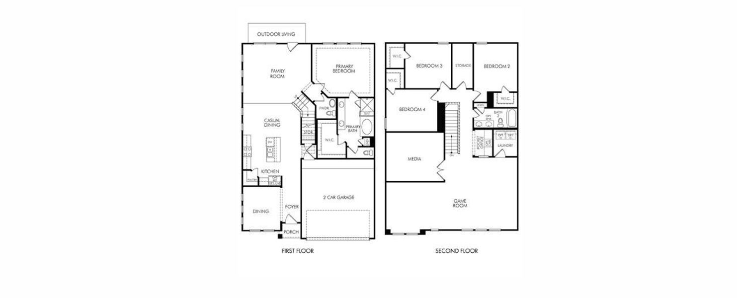 2D floor plan layout of this home in , Atascocita, TX (Image 2). 2D floor plan layout of this home in , Atascocita, TX (Image 2).