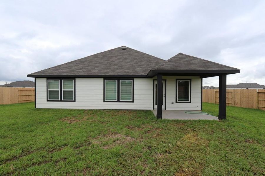 Exterior details and patio area of a home in Ambrose, La Marque (Image 19). Exterior details and patio area of a home in Ambrose, La Marque (Image 19).