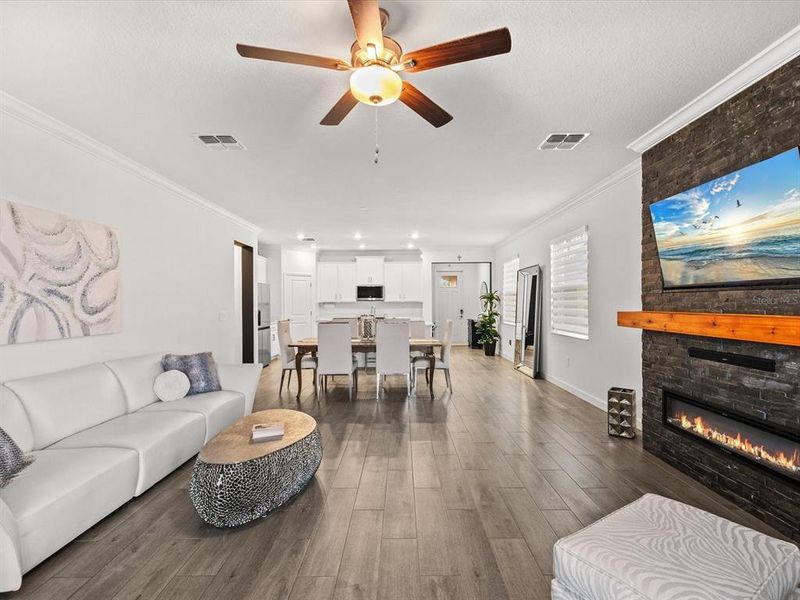 Furnished interior view inside a new home in Southshore Bay Active Adult, Wimauma (Image 11).