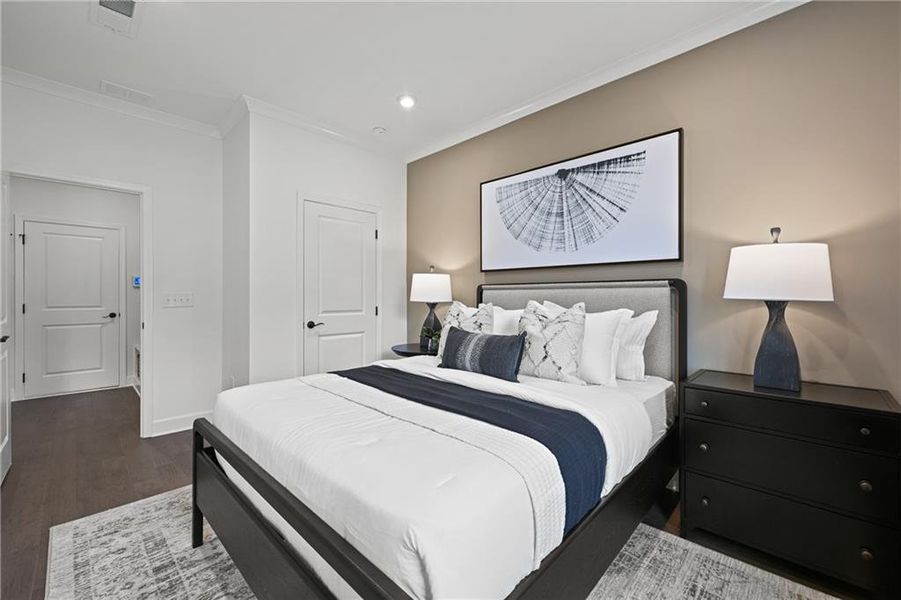 Furnished interior view inside a new home in Briar Creek, Atlanta (Image 8). Furnished interior view inside a new home in Briar Creek, Atlanta (Image 8).