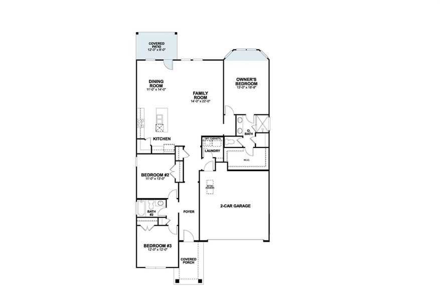 2D floor plan layout of this home in Colony at Cole Springs, Buda, TX (Image 2). 2D floor plan layout of this home in Colony at Cole Springs, Buda, TX (Image 2).