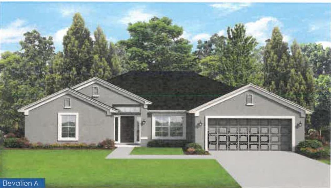 Front exterior of a new home in South Gulf Cove, Port Charlotte, FL, highlighting curb appeal (Image 20).