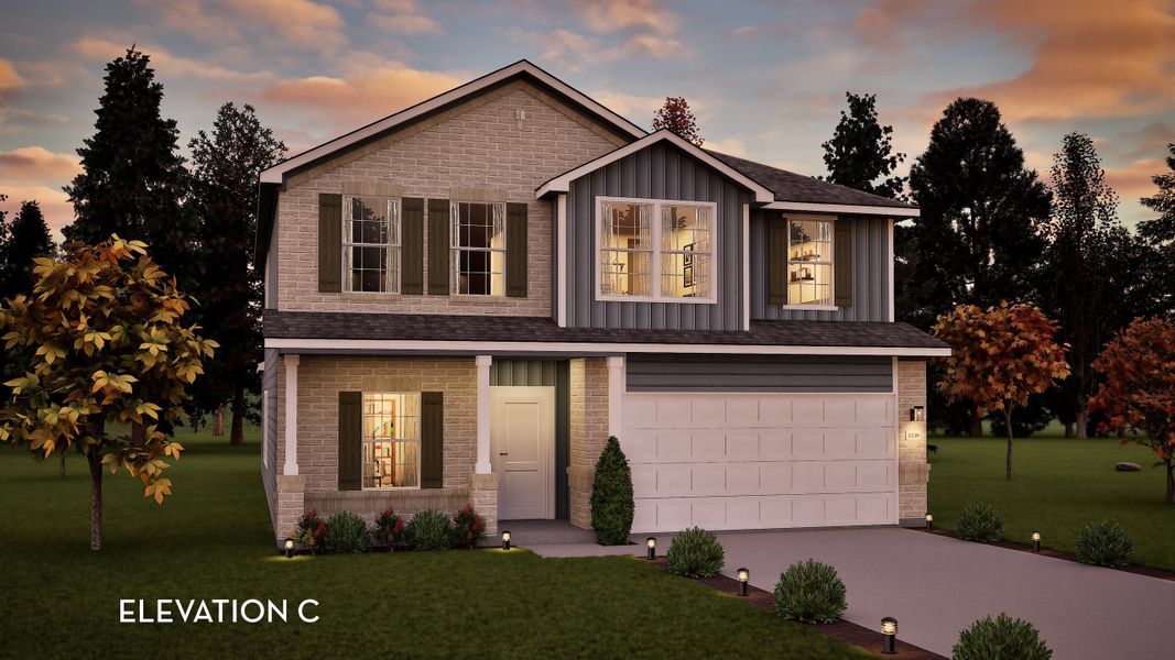 Representative exterior photo of a completed home built from the Rio Grande by CastleRock Communities in Brush Creek, Fairview, TN (Image 19).