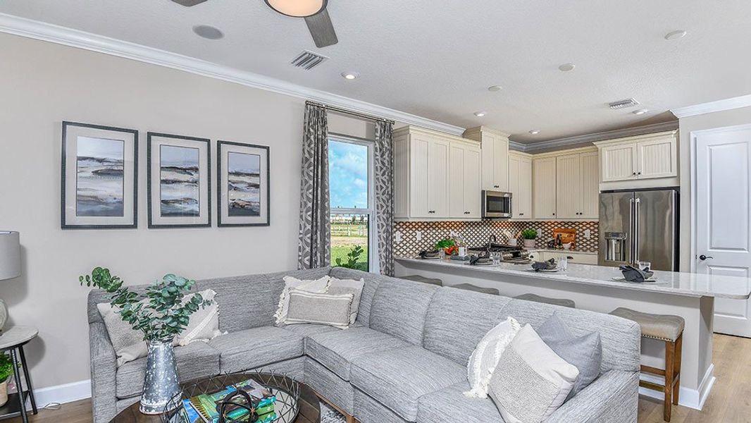 Representative furnished interior of a home built from the Boca Grande by Taylor Morrison in Cassia at Skye Ranch, Sarasota (Image 10).