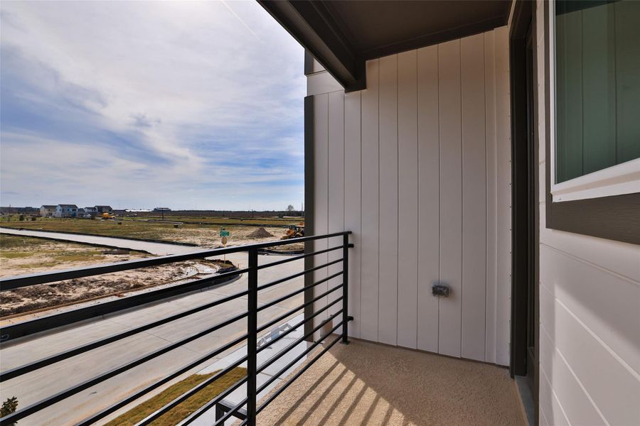 Exterior details and patio area of a home in Bridgeland Central, Cypress (Image 3).