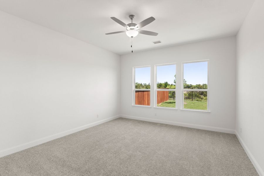 Representative unfurnished interior of a home built from the Burnet by UnionMain Homes in Elevon, Lavon (Image 18). Representative unfurnished interior of a home built from the Burnet by UnionMain Homes in Elevon, Lavon (Image 18).