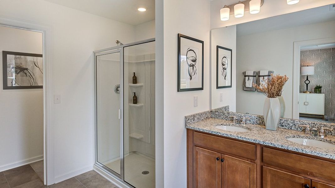 Furnished interior view inside a new home in Magnolia Townes, Wendell (Image 12).