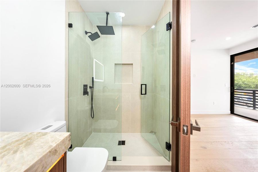 Furnished interior view inside a new home in , Miami (Image 40).