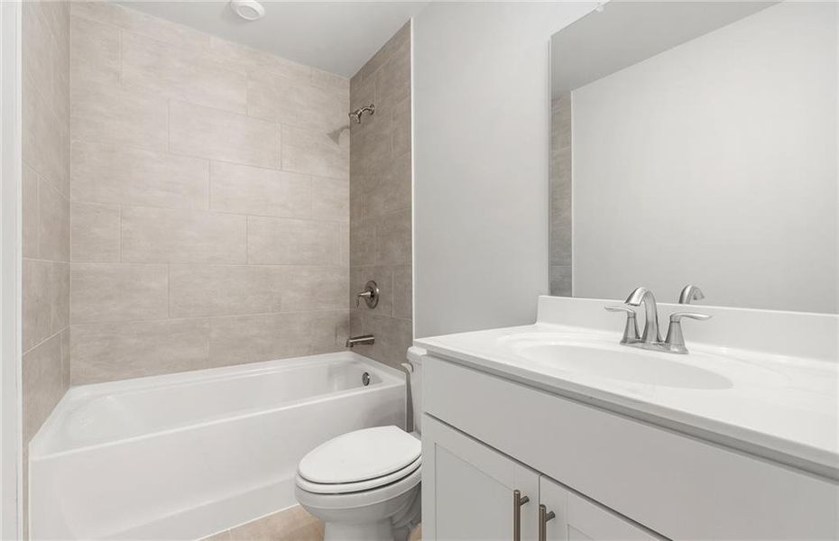 Furnished interior view inside a new home in Reunion, Flowery Branch (Image 18).