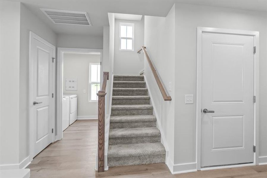 Representative unfurnished interior of a home built from the NEW - The Dunmore by Ryan Homes in Berkeley Villas, Spartanburg (Image 43). Representative unfurnished interior of a home built from the NEW - The Dunmore by Ryan Homes in Berkeley Villas, Spartanburg (Image 43).