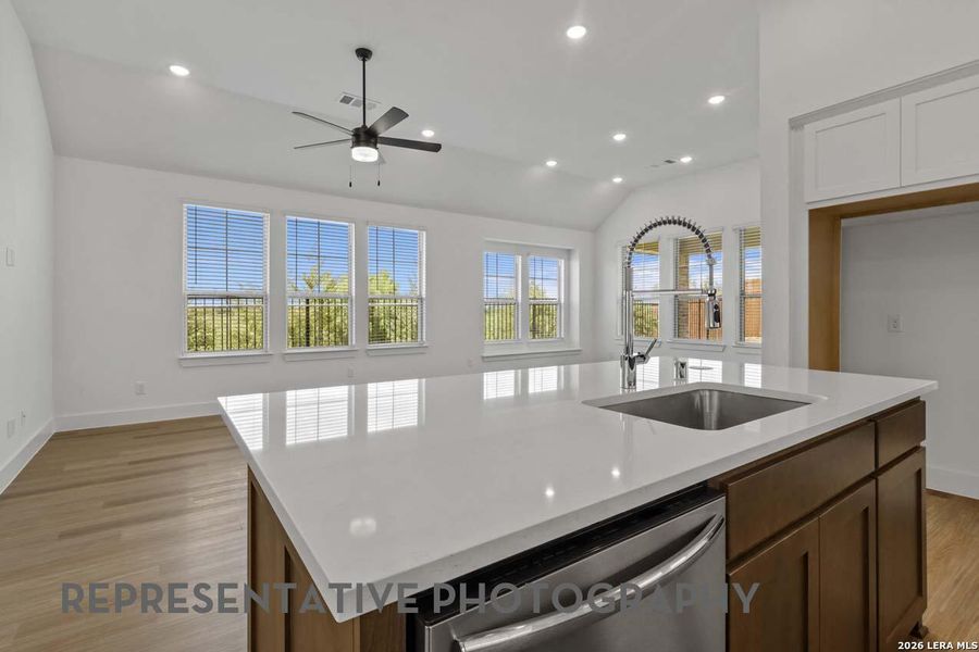 Furnished interior view inside a new home in Prominence, San Antonio (Image 8).