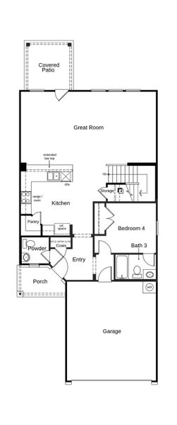 2D floor plan layout of this home in Creekside at Estancia, Austin, TX (Image 2). 2D floor plan layout of this home in Creekside at Estancia, Austin, TX (Image 2).