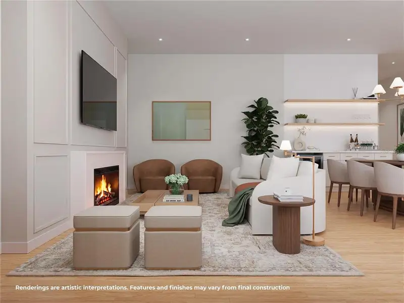 Furnished interior view inside a new home in , Winter Park (Image 5).