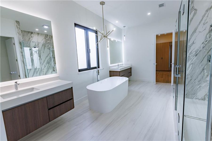 Furnished interior view inside a new home in , Suwanee (Image 18).