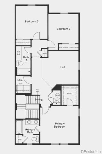 2D floor plan layout of this home in , Erie, CO (Image 2). 2D floor plan layout of this home in , Erie, CO (Image 2).