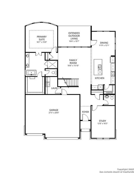 2D floor plan layout of this home in Legacy at Lake Dunlap, New Braunfels, TX (Image 7). 2D floor plan layout of this home in Legacy at Lake Dunlap, New Braunfels, TX (Image 7).