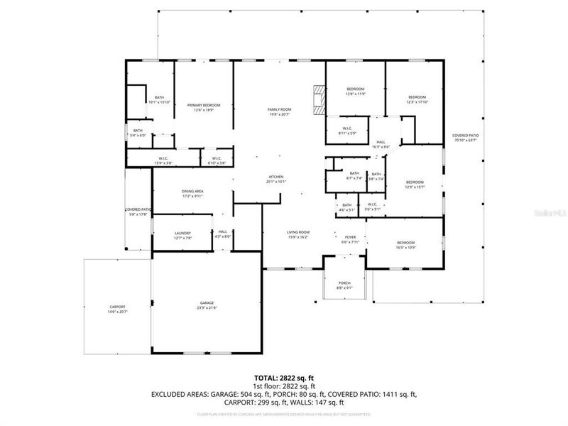 2D floor plan layout of this home in , Morriston, FL (Image 3). 2D floor plan layout of this home in , Morriston, FL (Image 3).