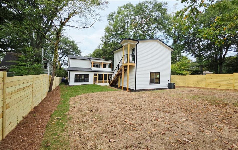 Exterior details and patio area of a home in , Atlanta (Image 33).