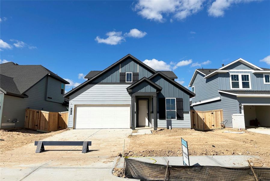 In-progress construction of a new home in 45' Traditional Homes at Elyson, Katy, TX (Image 6).